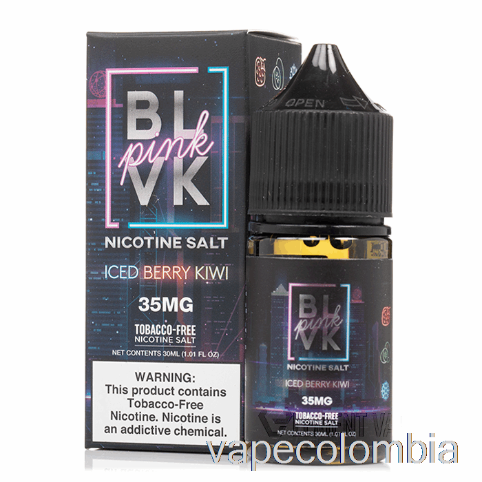 Vape Recargable Iced Berry Kiwi Salt - Blvk Pink Series - Blvk - 30ml 35mg